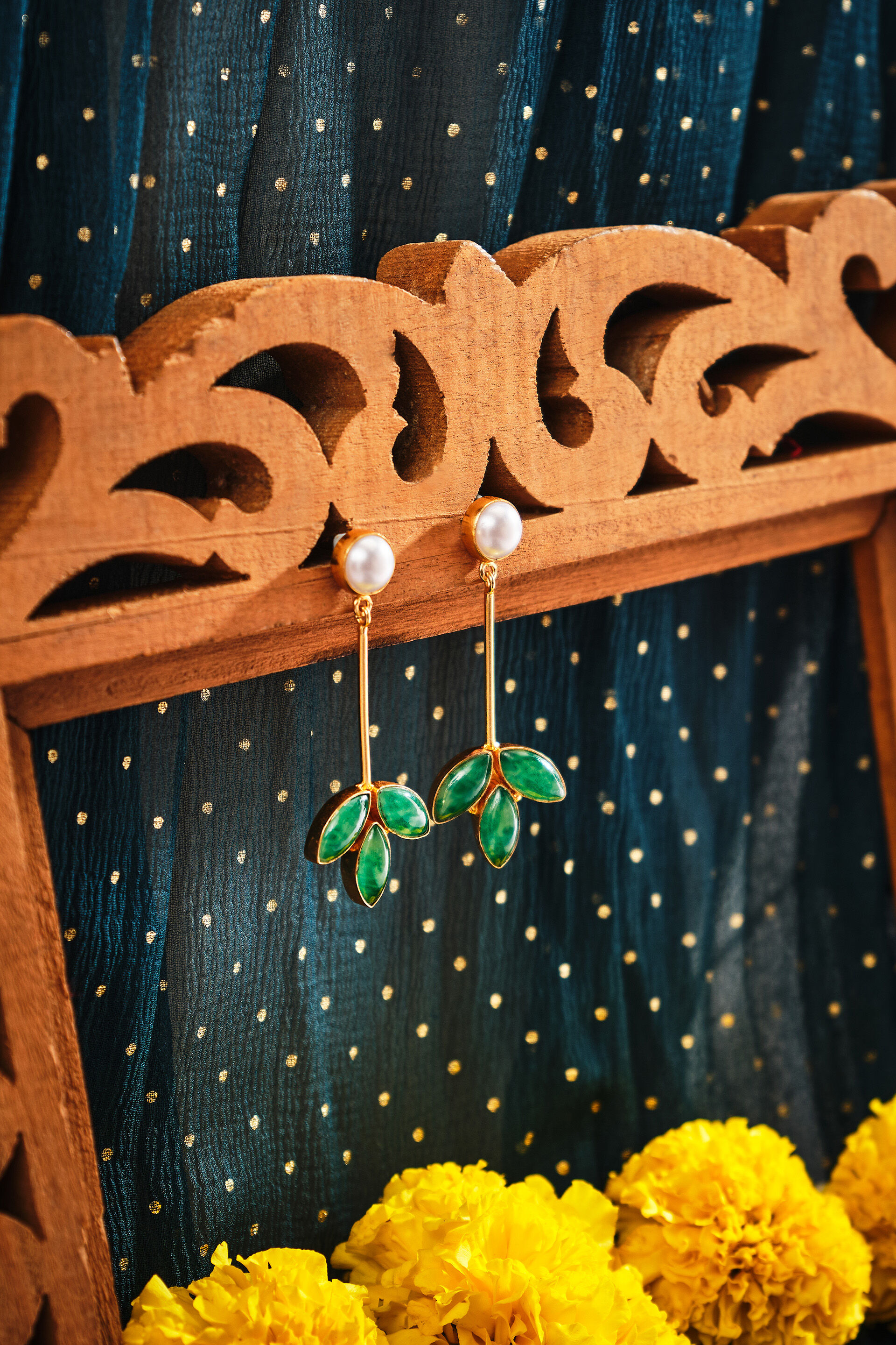 Leaf Noor Earrings, , image 3